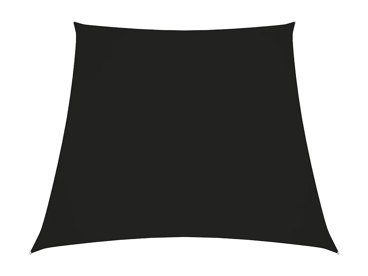 Voile d'ombrage Tissu Oxford trapèze 3/5x4 m Noir FR23087