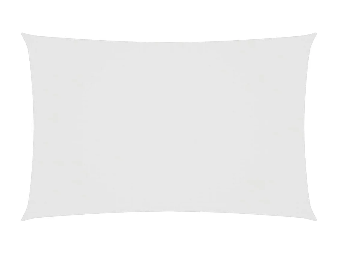 Voile d'ombrage tissu oxford rectangulaire 5x8 m blanc FR73564