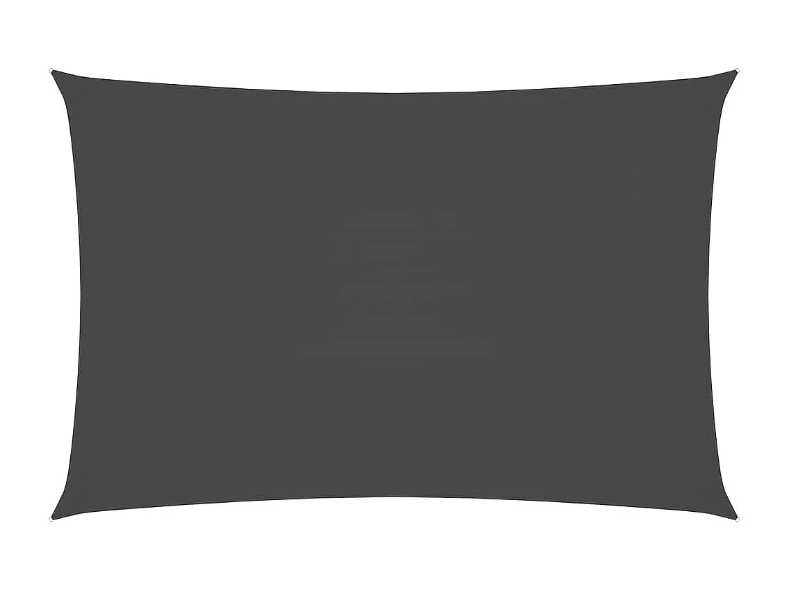 Voile d'ombrage tissu oxford rectangulaire 2x4 m anthracite FR59415