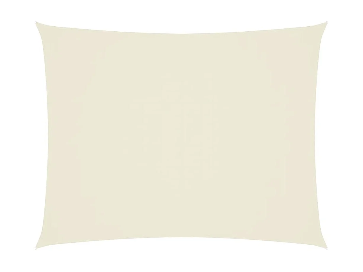 Voile d'ombrage tissu oxford rectangulaire 2x3,5 m crème FR44084