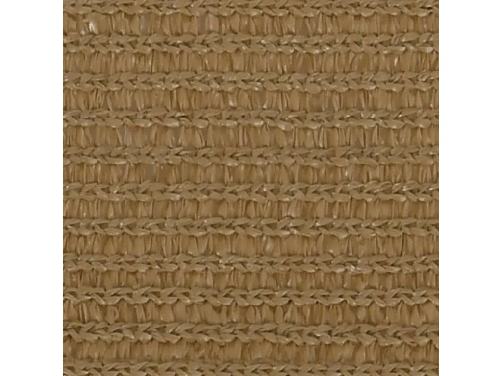 Toldo de vela HDPE gris taupe 160 g/m² 7x7 m ES235093