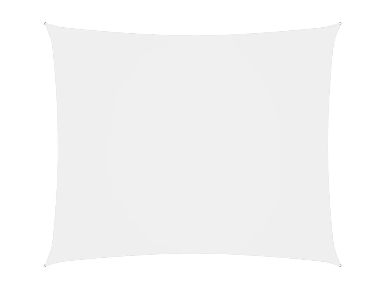 Voile d'ombrage tissu oxford rectangulaire 6x8 m blanc FR40460
