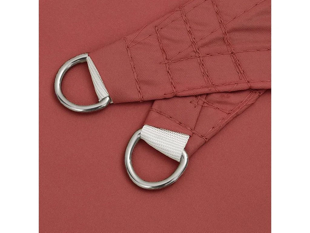 Voile d'ombrage tissu oxford triangulaire 3x4x4 m terre cuite FR79821