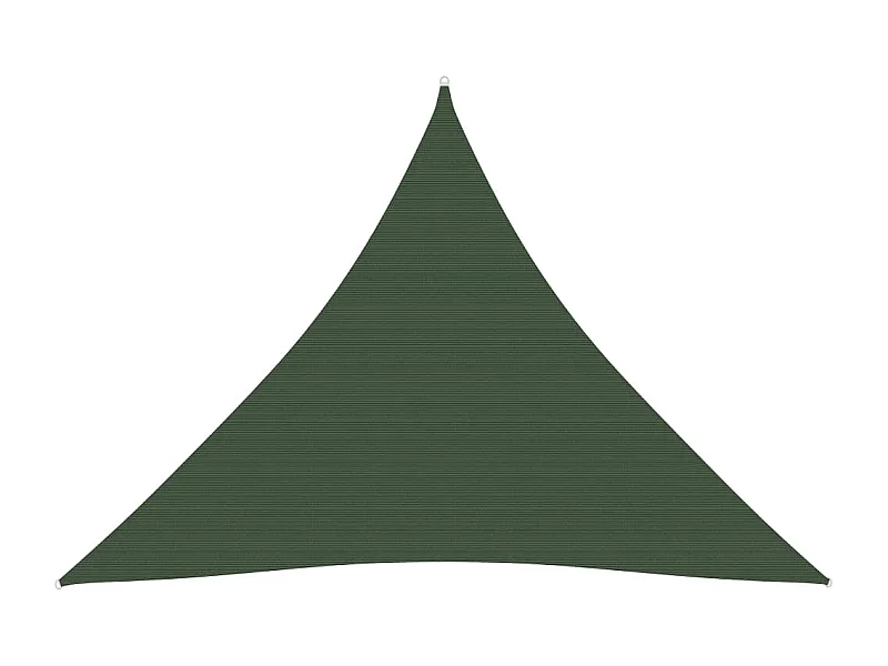 Toldo de vela verde oscuro HDPE 160 g/m² 4x4x4 m ES735637