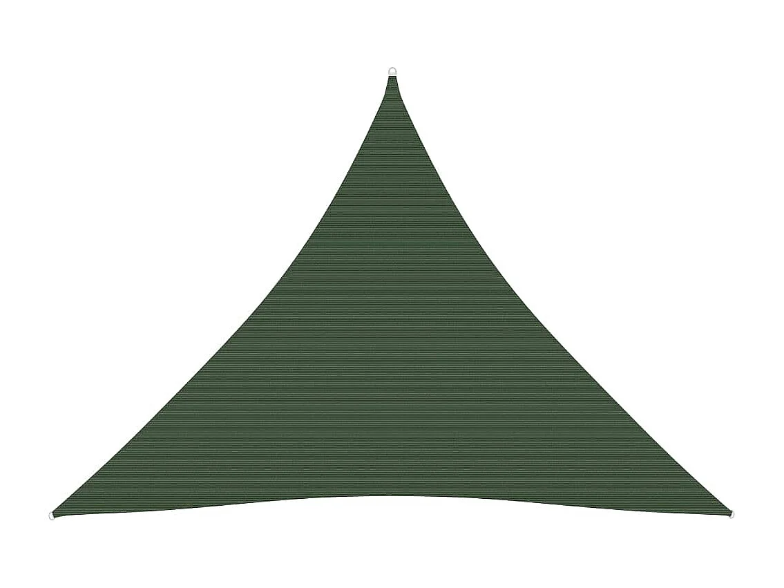 Voile d'ombrage 160 g/m² Vert foncé 4x4x4 m PEHD FR13267