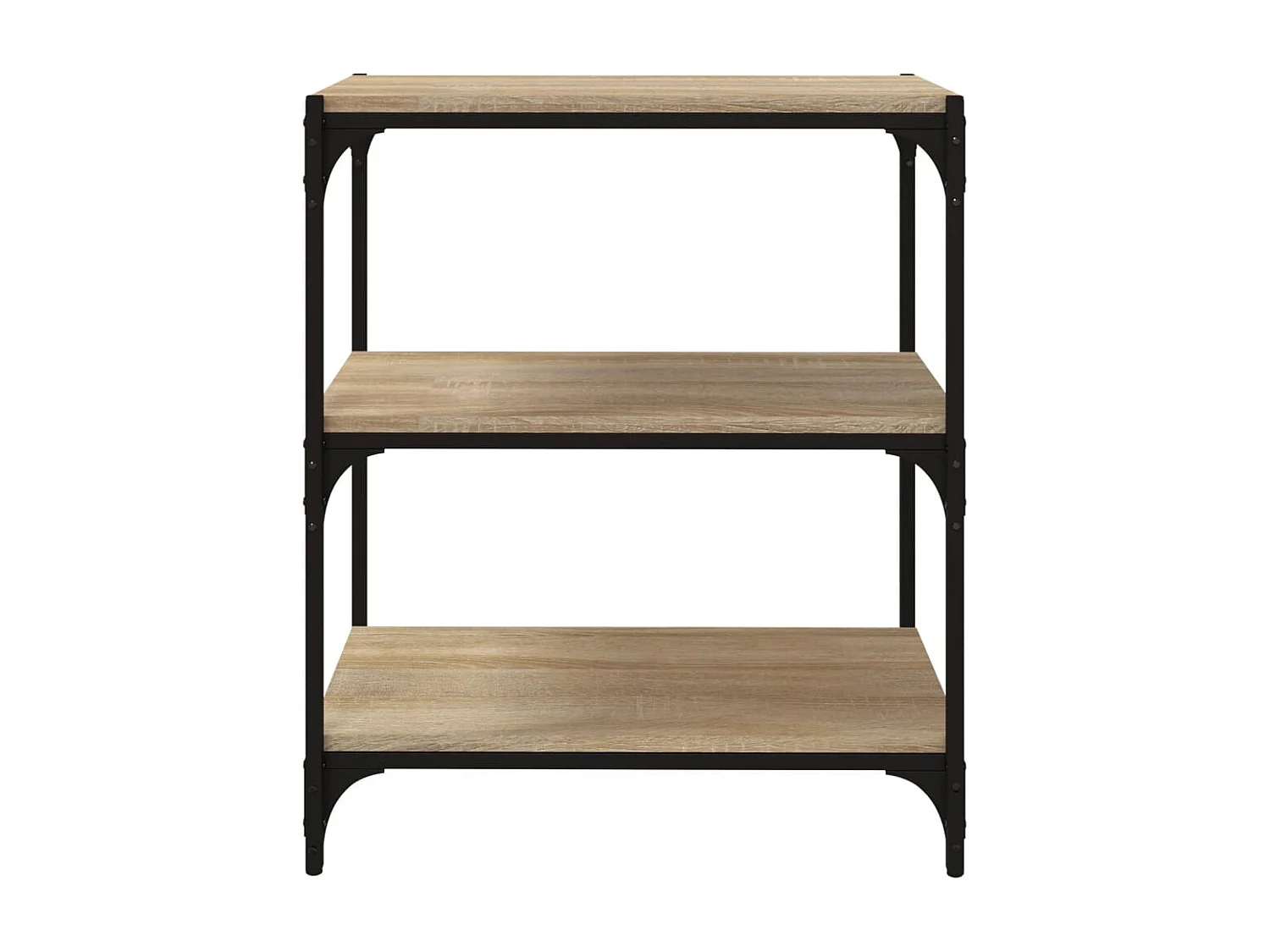 Bibliothèque Chêne Sonoma 60x33x70,5 cm Bois d'ingénierie acier FR15822