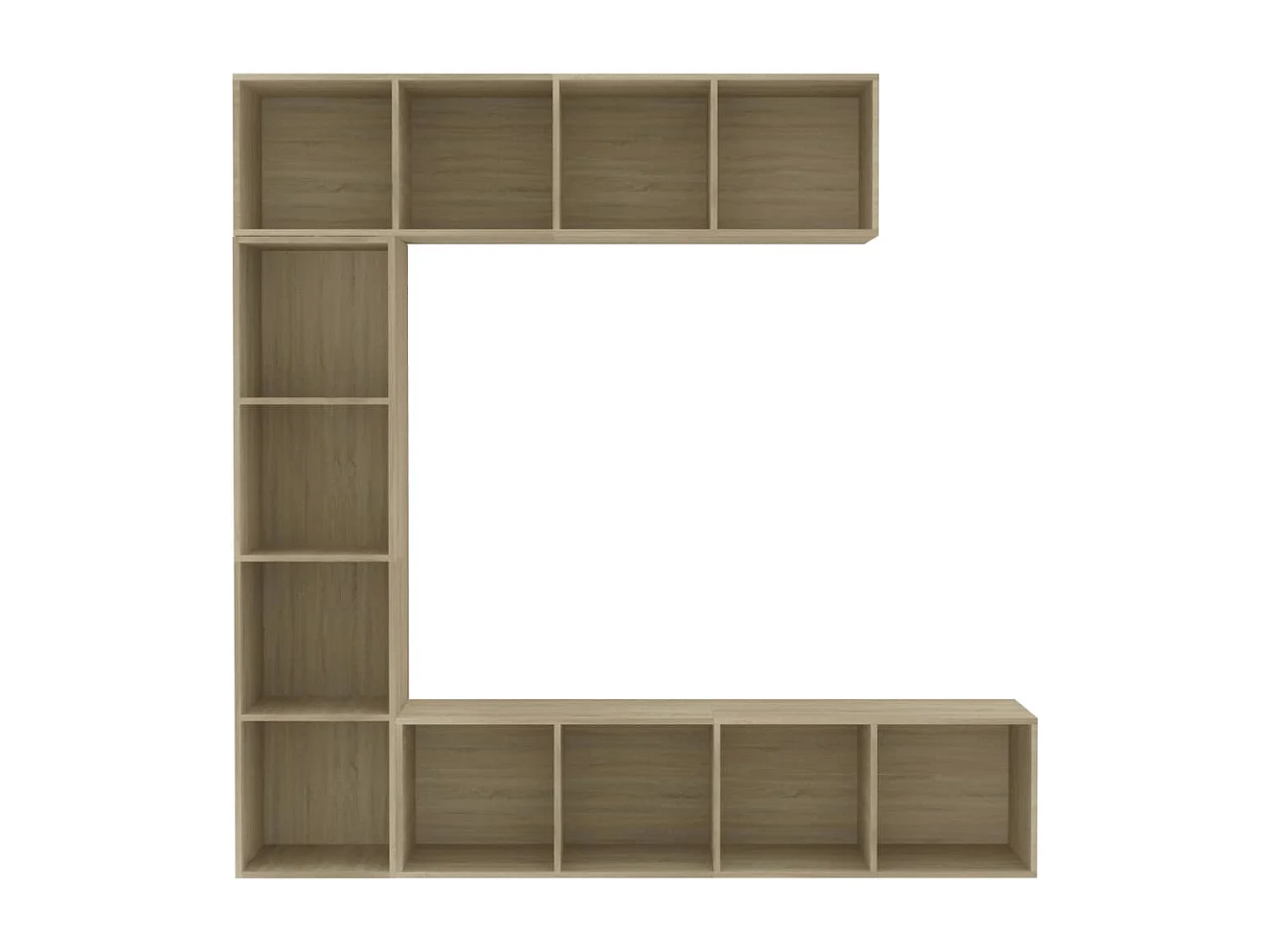 Bibliothèque 3 pcs Chêne sonoma 180x30x180 cm FR40838