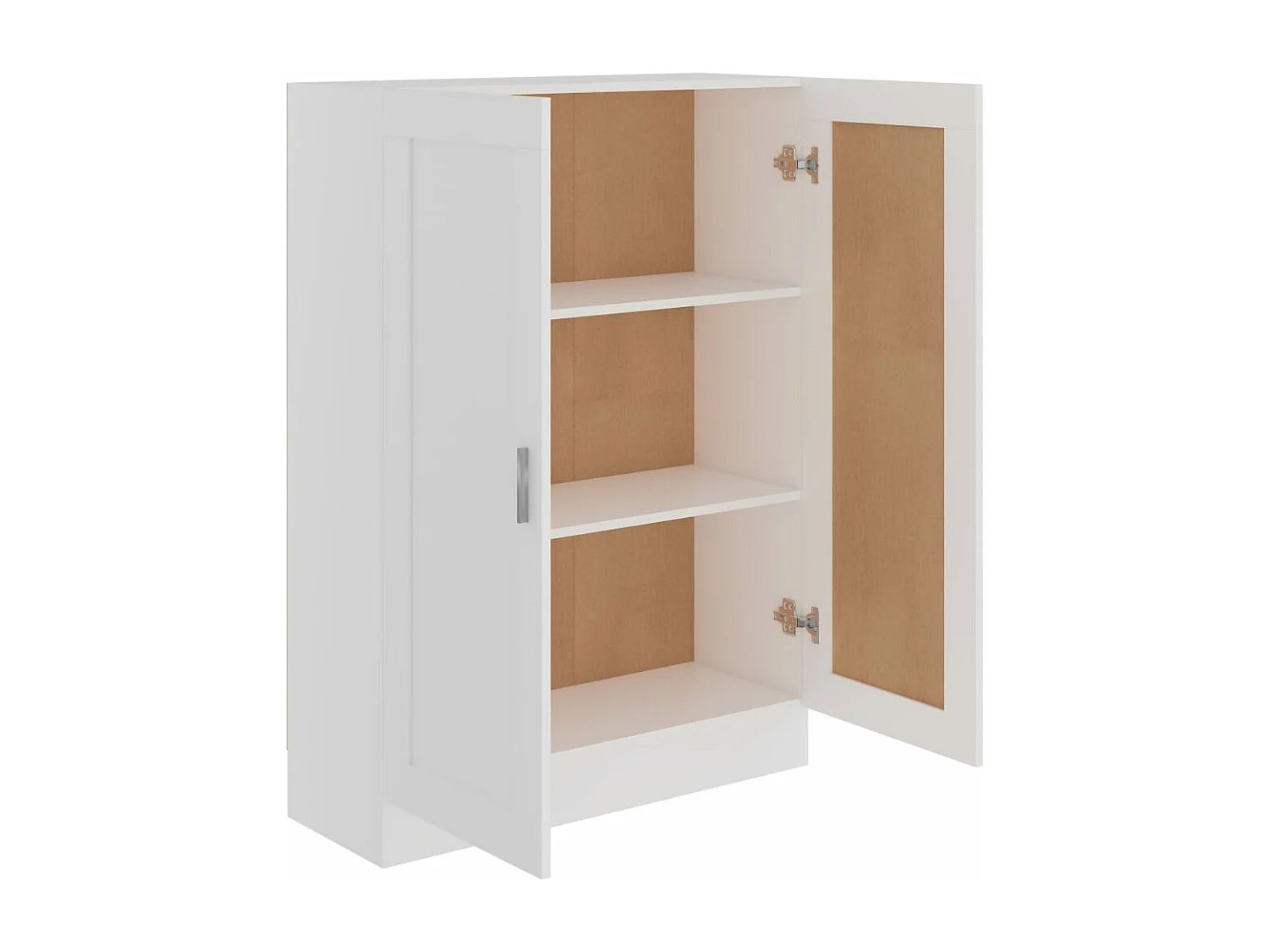 Bibliothèque Blanc 82,5x30,5x115 cm Aggloméré FR59693