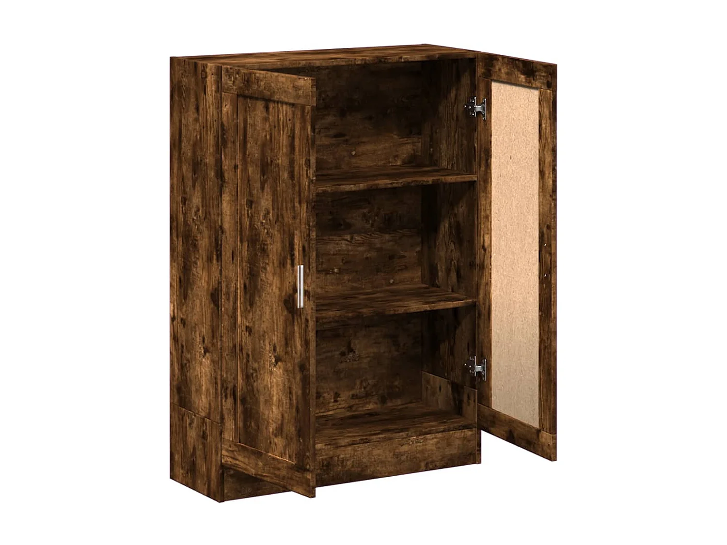 Bibliothèque chêne fumé 82,5x30,5x115 cm bois d'ingénierie FR77423