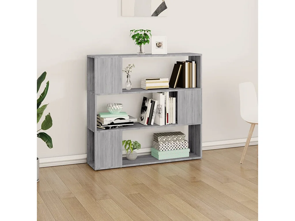 Bibliothèque Sonoma gris 100x24x94 cm FR20996