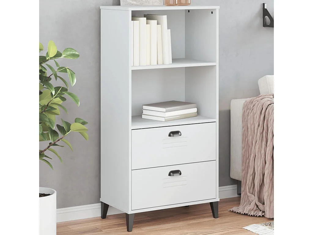 Estante VIKEN 60x35x123 cm derivados de madeira branco PT205444