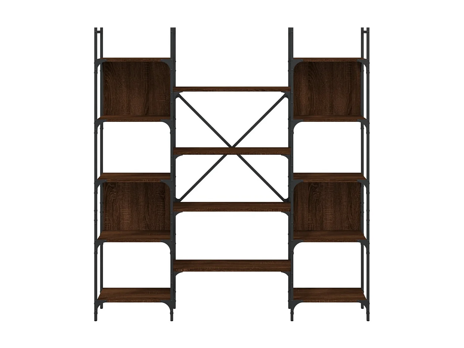 Bibliothèque chêne marron 155,5x24x166,5 cm bois d'ingénierie FR40909