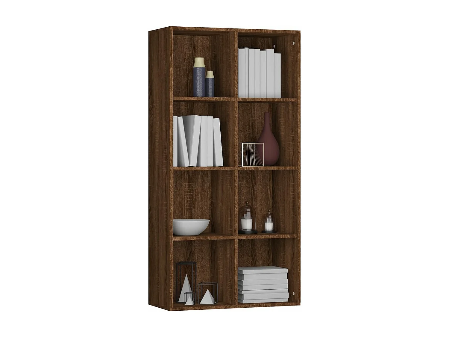 Bibliothèque Chêne marron 66x30x130 cm Bois d'ingénierie FR47386