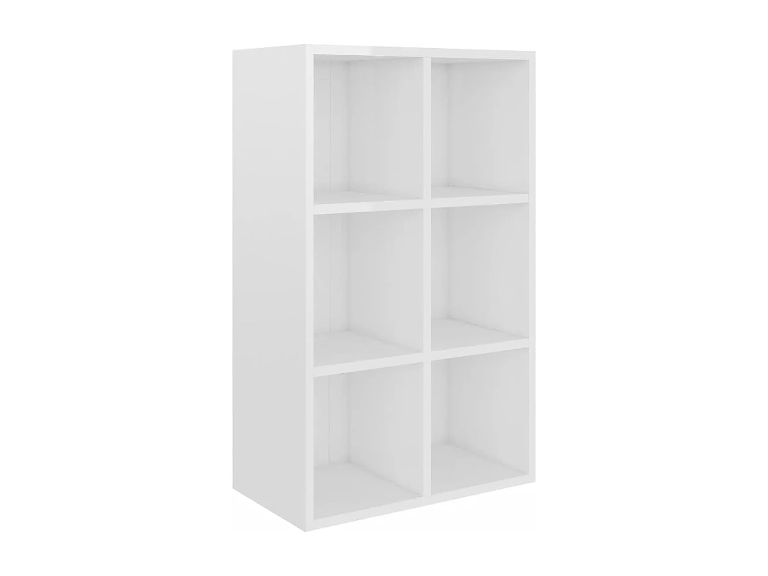 Estante/aparador 66x30x98 cm contraplacado branco brilhante PT799856