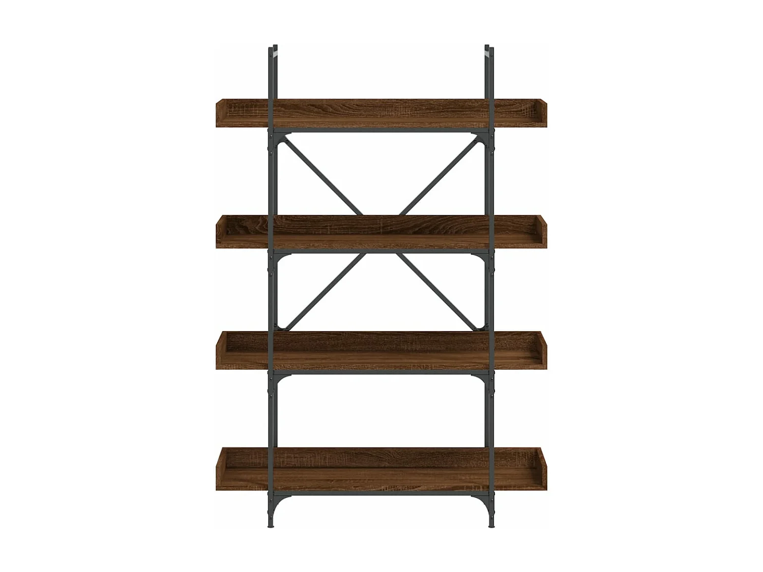 Librería de 4 estantes madera ingeniería marrón 100x33x145,5 cm ES823767