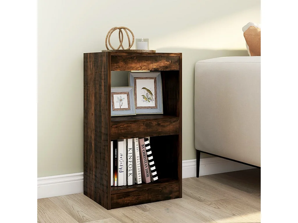Bibliothèque Chêne fumé 40x30x72 cm FR89186