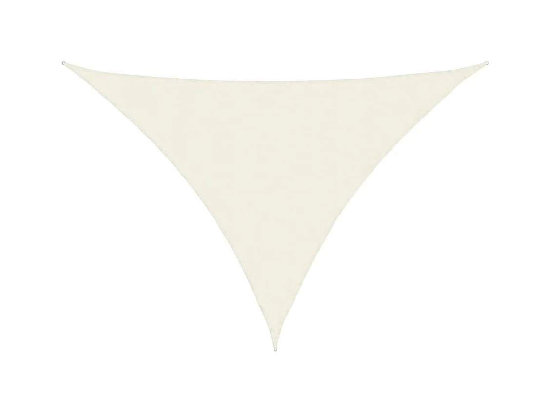 Toldo de vela triangular tela Oxford color crema 3x4x4 m ES138607