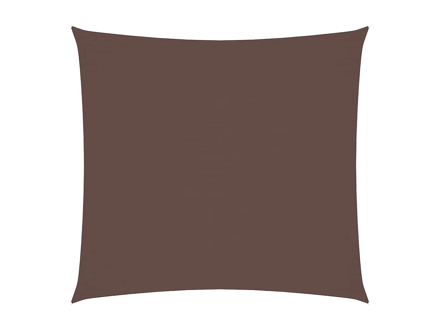 Voile d'ombrage tissu oxford carré 5x5 m marron FR80075