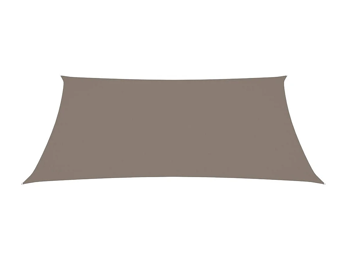 Toldo de vela rectangular tela Oxford gris taupe 2x3,5 m ES256939