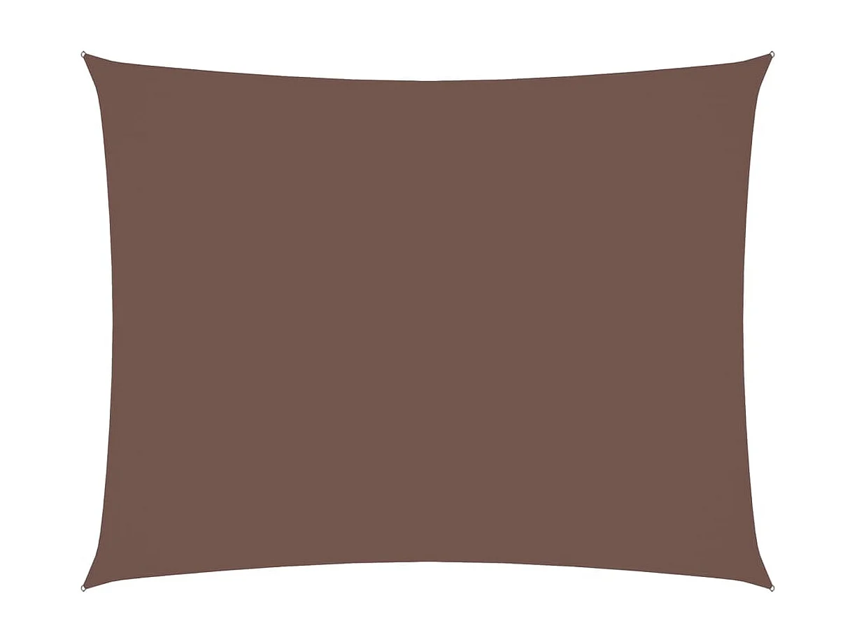 Voile d'ombrage tissu oxford rectangulaire 2,5x3,5 m marron FR50253