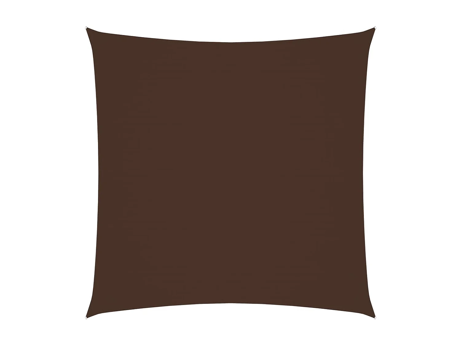 Voile d'ombrage tissu oxford carré 2x2 m marron FR47774