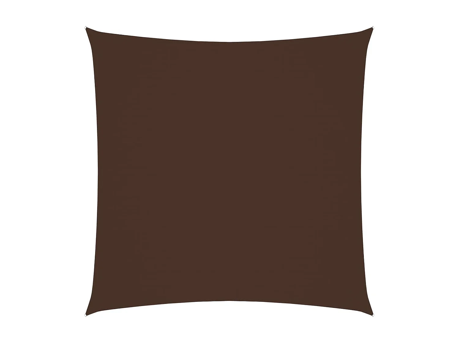 Voile d'ombrage tissu oxford carré 3x3 m marron FR18915