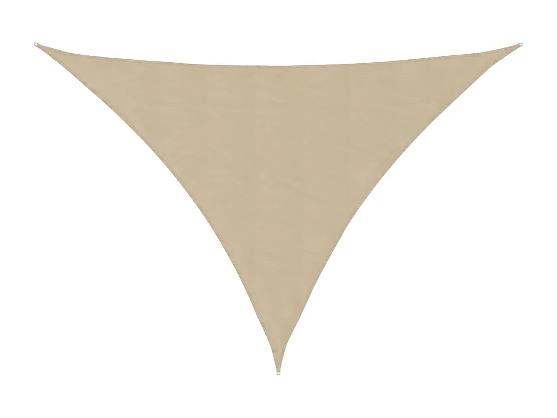 Voile d'ombrage tissu oxford triangulaire 3x4x5 m beige FR30862