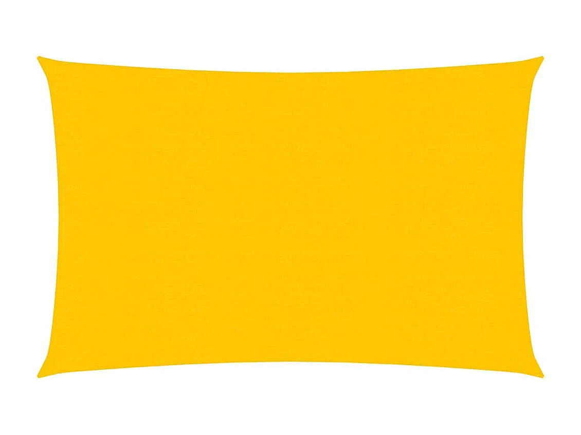 Voile d'ombrage 160 g/m² rectangulaire jaune 4x5 m PEHD FR98893