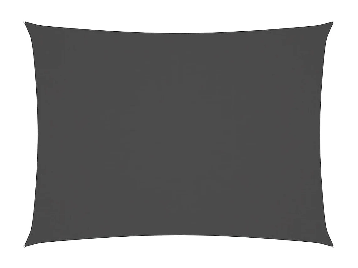 Voile d'ombrage tissu oxford rectangulaire 2x3,5 m anthracite FR42693