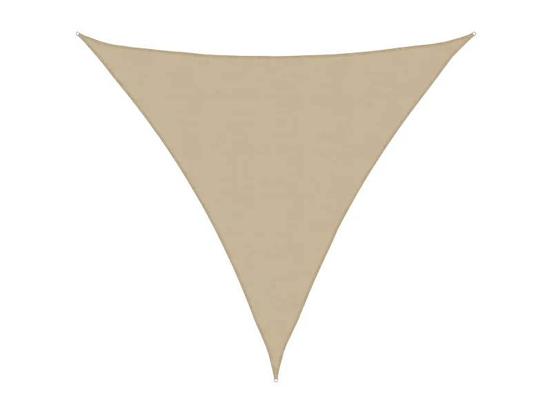 Voile d'ombrage tissu oxford triangulaire 3x3x3 m beige FR20987