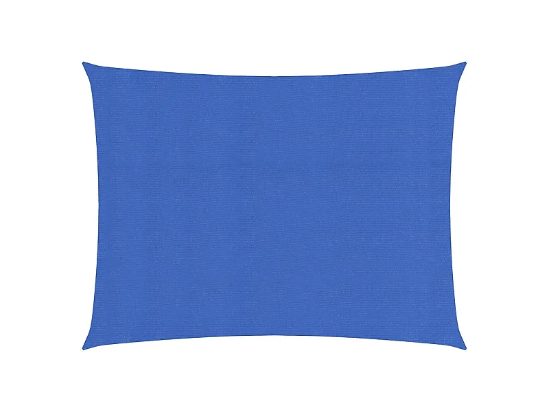 Voile d'ombrage 160g/m² rectangulaire bleu 3,5x4,5 m PEHD FR67079