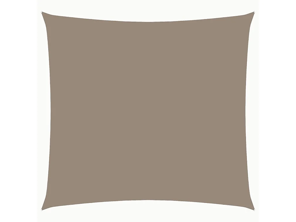 Voile d'ombrage tissu oxford carré 7x7 m taupe FR15293