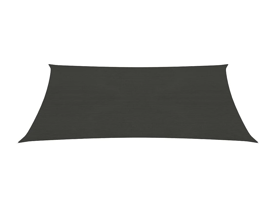 Voile d'ombrage 160 g/m² Anthracite 3,5x4,5 m PEHD FR41578