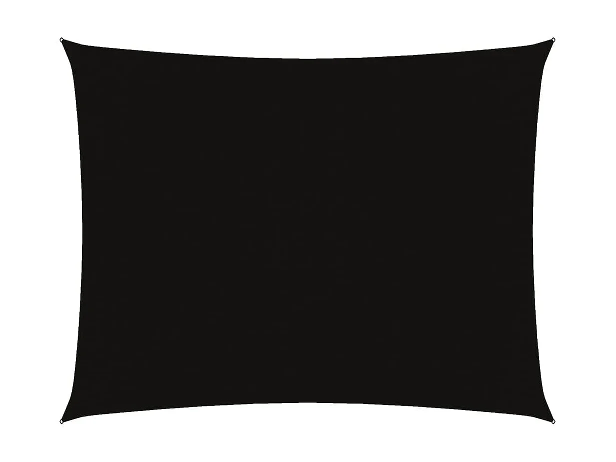 Toldo de vela rectangular tela Oxford negro 3x6 m ES664687