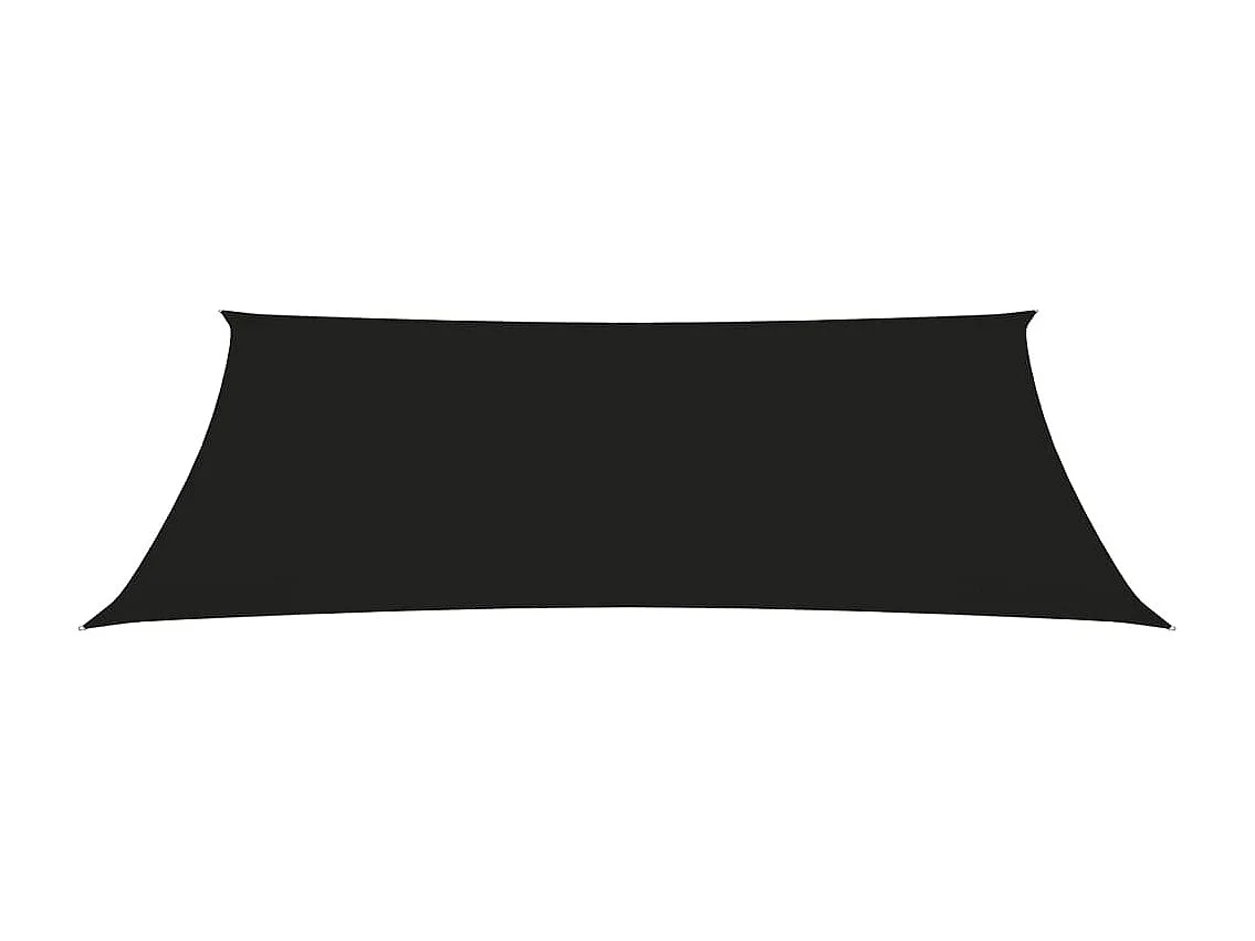 Toldo de vela rectangular tela Oxford negro 3x6 m ES664687