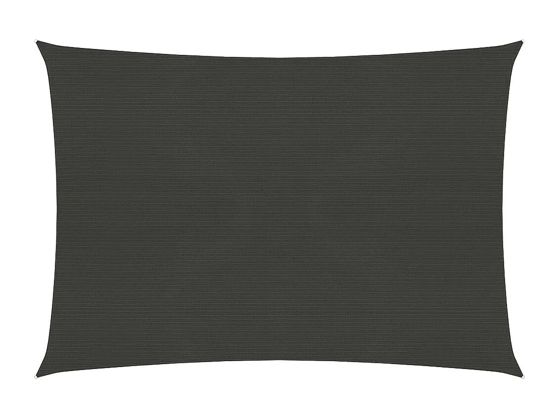 Toldo de vela gris antracita HDPE 160 g/m² 2,5x3 m ES277282