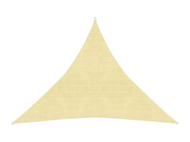 Voile d'ombrage 160 g/m² Beige 4x4x4 m PEHD FR37330