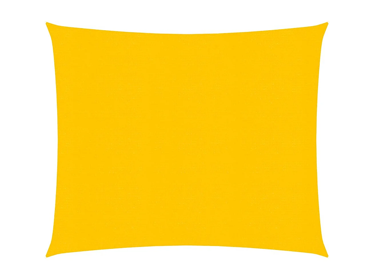 Voile d'ombrage 160 g/m² carré jaune 4,5x4,5 m PEHD FR17670