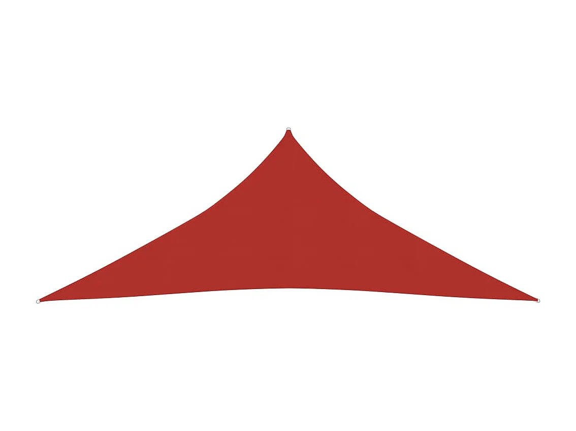 Toldo de vela rojo HDPE 160 g/m² 4,5x4,5x4,5 m ES448684
