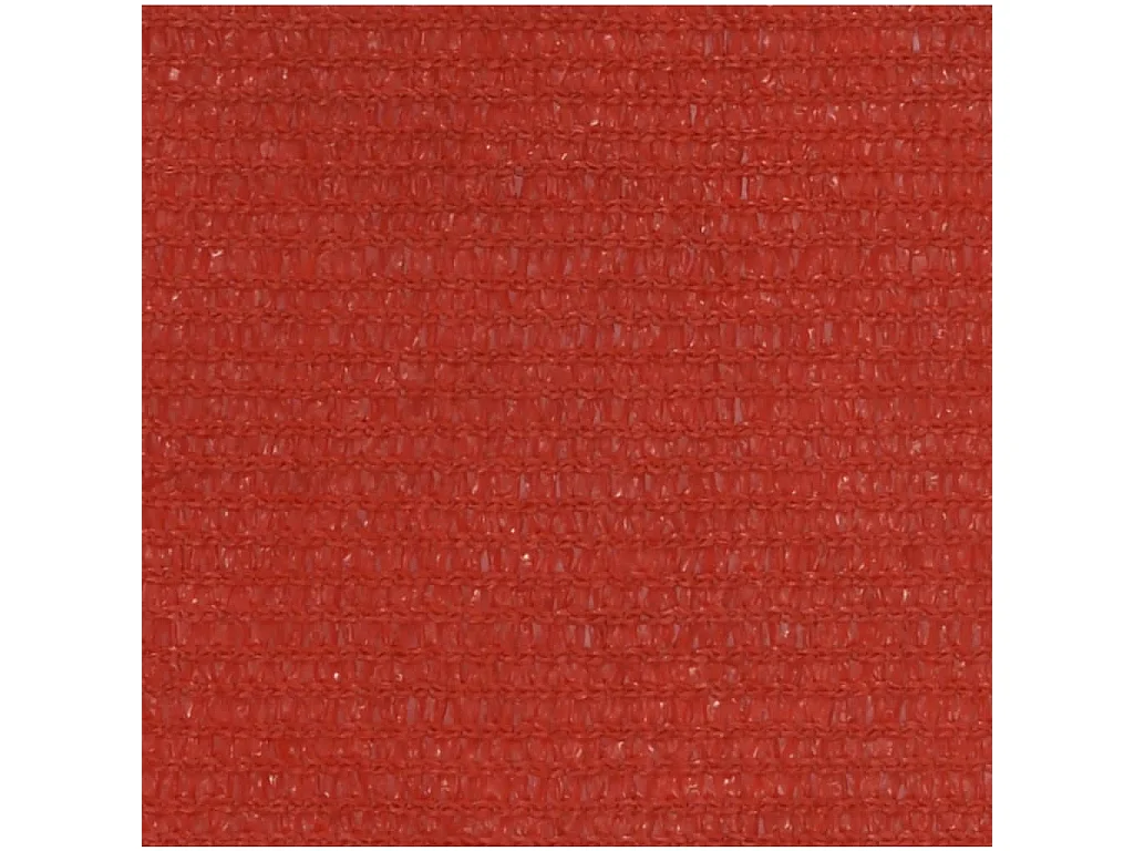 Toldo de vela rojo HDPE 160 g/m² 4,5x4,5x4,5 m ES448684
