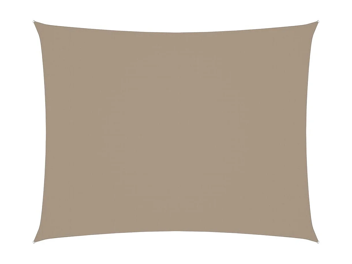 Toldo de vela rectangular tela Oxford gris taupe 2x3 m ES914490