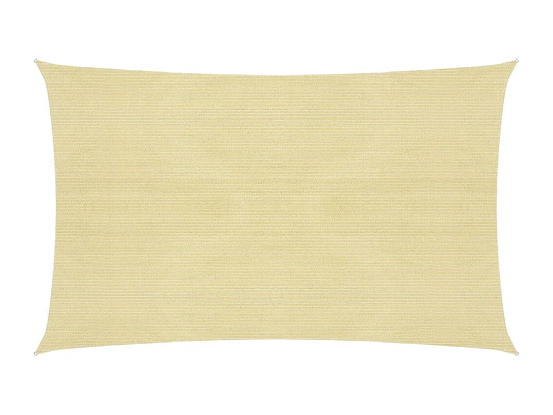 Toldo de vela HDPE beige 160 g/m² 2,5x4,5 m ES444316