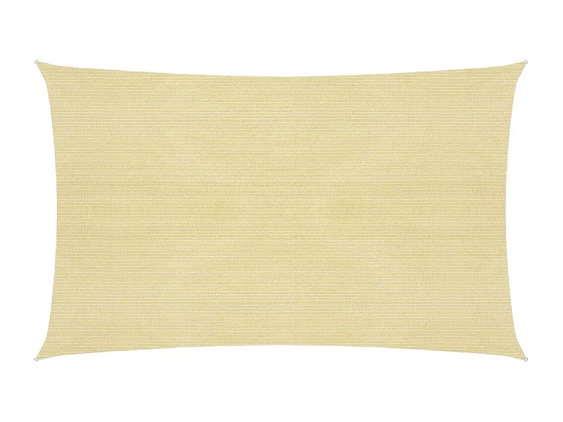 Voile d'ombrage 160 g/m² Beige 2,5x4,5 m PEHD FR96871