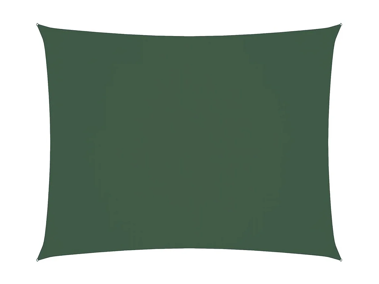 Toldo de vela rectangular tela Oxford verde oscuro 3,5x5 m ES869364