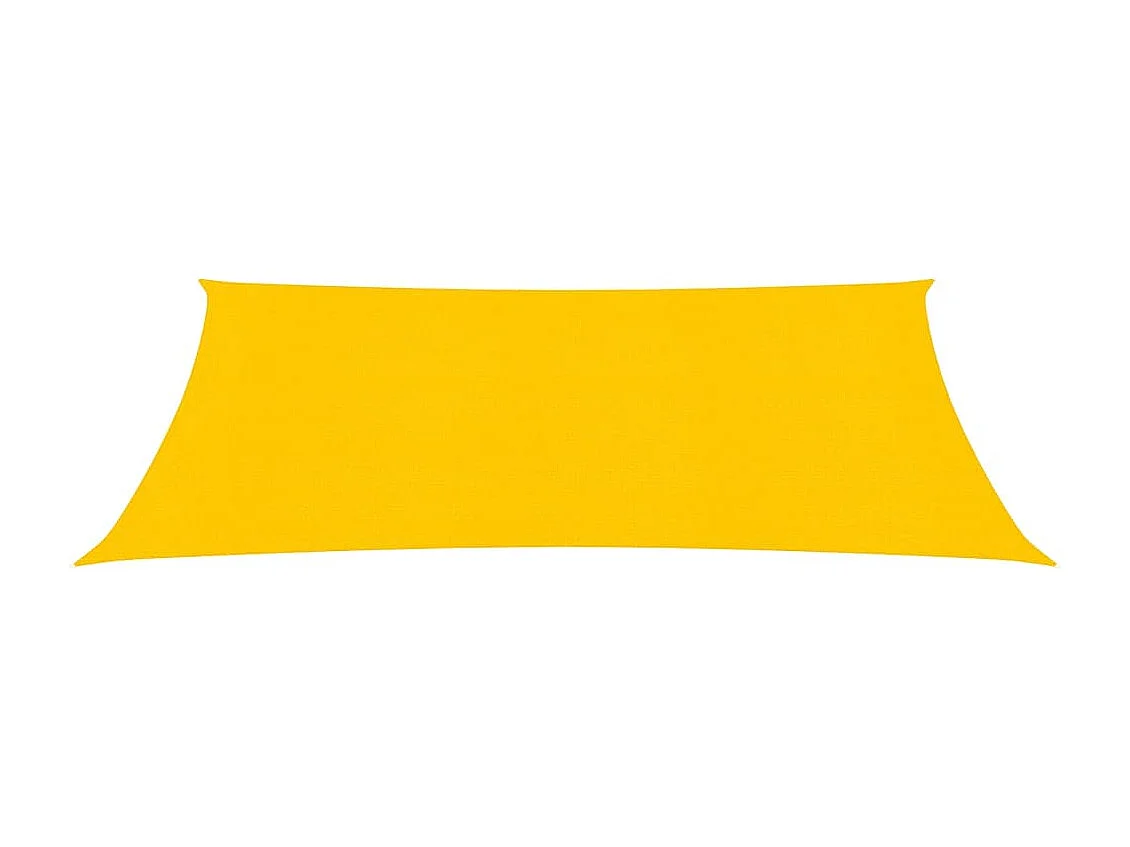 Voile d'ombrage 160 g/m² rectangulaire jaune 4x7 m PEHD FR15754