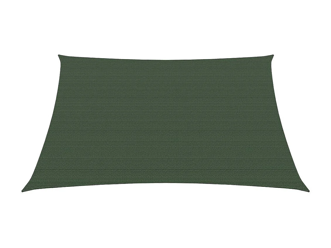 Voile d'ombrage 160 g/m² Vert foncé 4x4 m PEHD FR71162