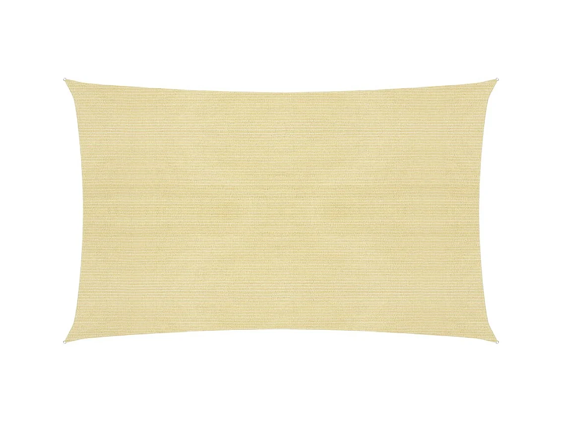 Zonnezeil 160 g/m² 2x5 m HDPE beige BE327975