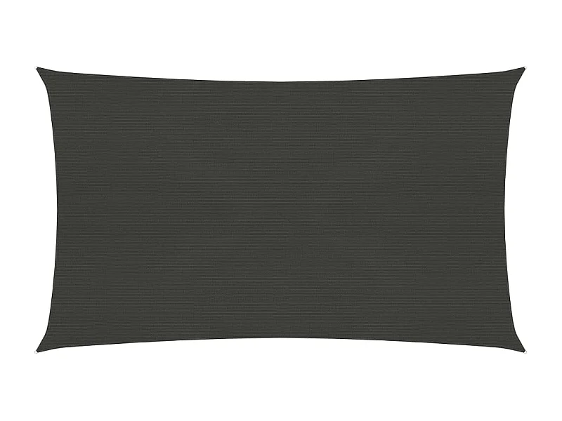 Zonnezeil 160 g/m² 2,5x5 m HDPE antracietkleurig BE355973