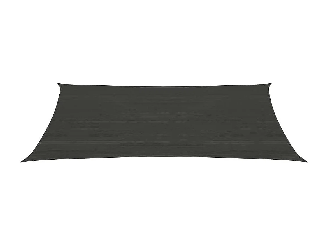Toldo de vela gris antracita HDPE 160 g/m² 2,5x5 m ES376966