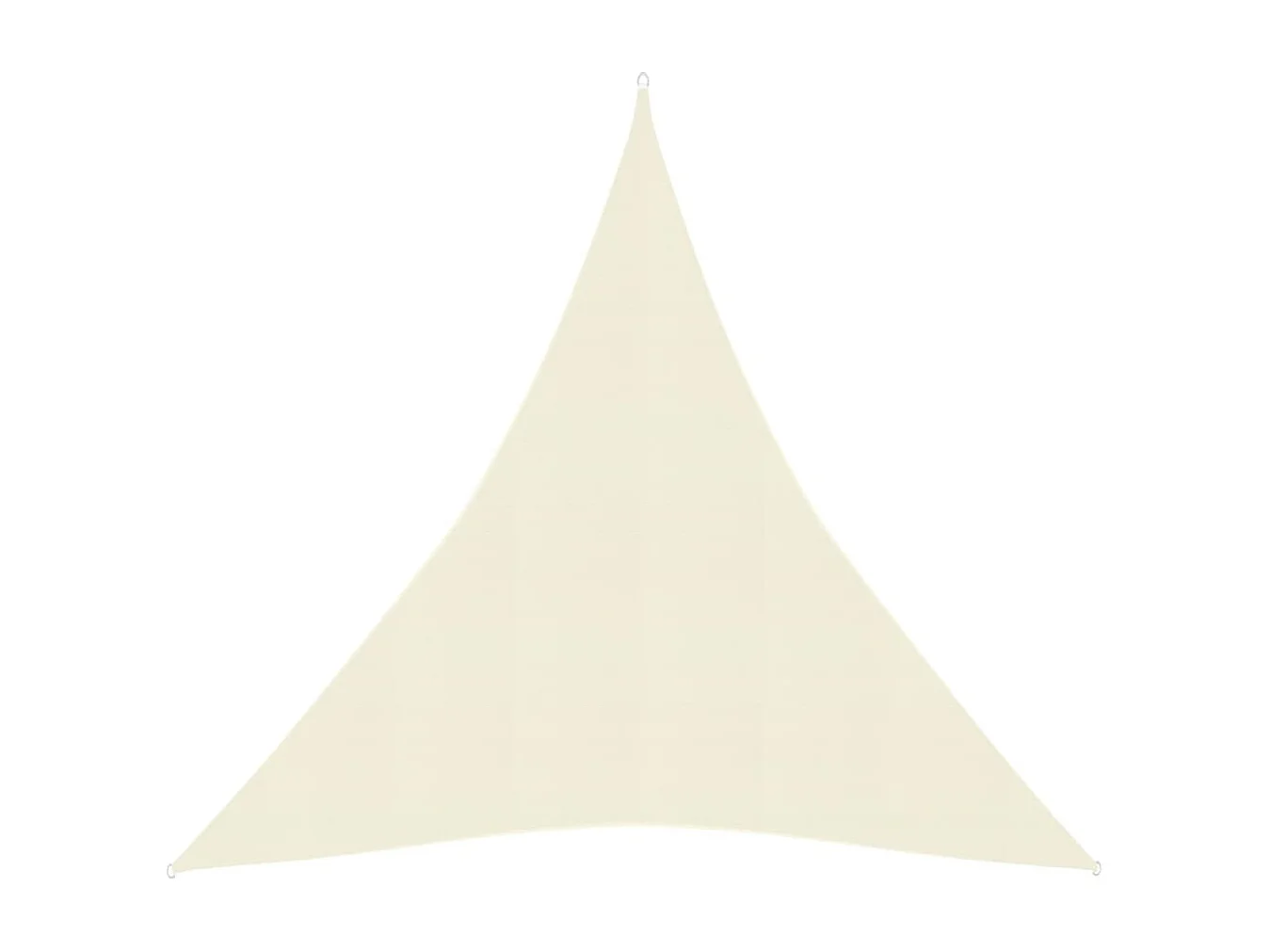 Voile d'ombrage 160 g/m² Crème 4x5x5 m PEHD FR85274